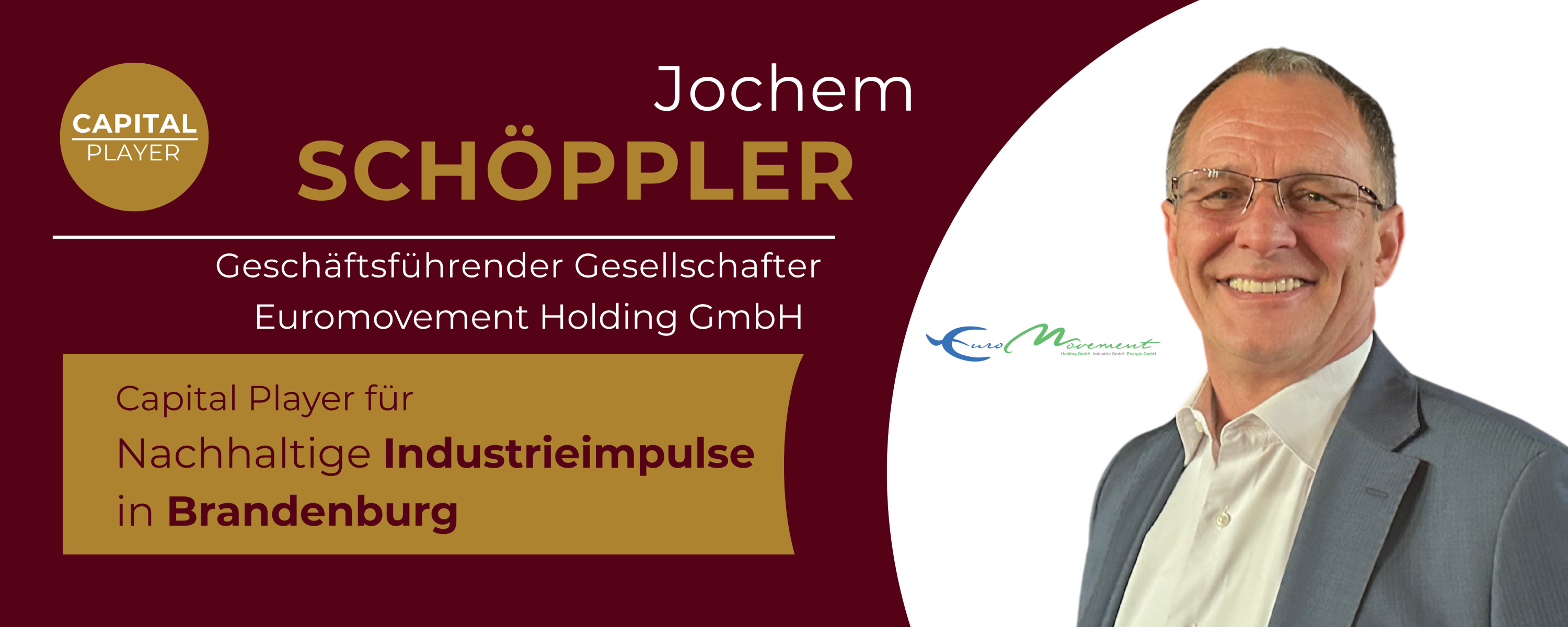 Capital Player Jochem Schöppler,  Geschäftsführer der Euromovement Energiepark GmbH | BERLINboxx